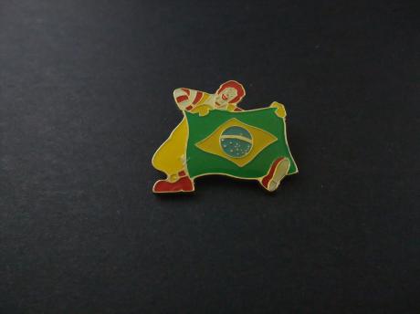 McDonalds Brazilië met de Braziliaanse vlag